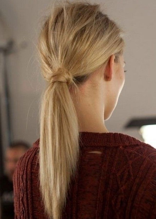 25 the Best Textured Ponytail Hairstyles