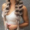 French Braid Hairstyles With Bubbles (Photo 3 of 15)