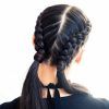 Double French Braids And Ponytails (Photo 10 of 15)
