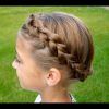 Traditional Halo Braided Hairstyles With Flowers (Photo 8 of 25)