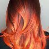 Medium Haircuts With Fiery Ombre Layers (Photo 18 of 25)