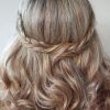 Braided Crown With Loose Curls (Photo 4 of 15)