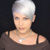 Side Parted White Blonde Pixie Bob Haircuts (Photo 10 of 25)