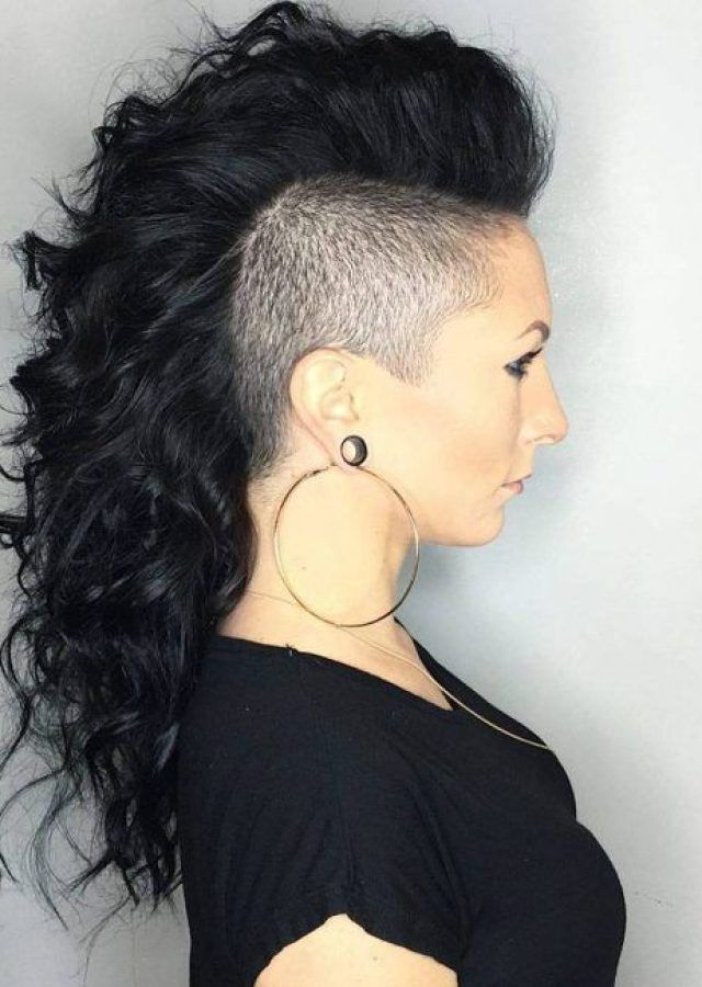 2024 Popular Long Curled Mohawk  Haircuts