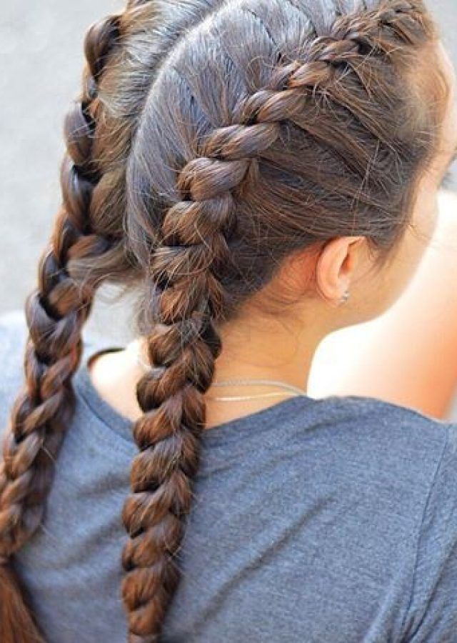 25 Inspirations Three Strand Pigtails Braid Hairstyles