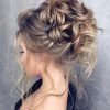 Messy Buns Updo Bridal Hairstyles (Photo 12 of 25)
