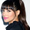 Weaved Polished Pony Hairstyles With Blunt Bangs (Photo 2 of 25)
