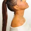Braided Mohawk Pony Hairstyles With Tight Cornrows (Photo 22 of 25)