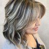 Two-Tier Caramel Blonde Lob Hairstyles (Photo 21 of 25)