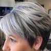 Short Razored Blonde Bob Haircuts With Gray Highlights (Photo 7 of 25)
