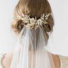 Bridal Chignon Hairstyles With Headband And Veil (Photo 3 of 25)