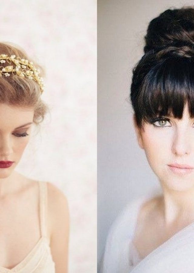 15 Inspirations Wedding Hairstyles for Round Shaped Faces