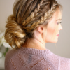 Braided Updo With Curls (Photo 10 of 15)