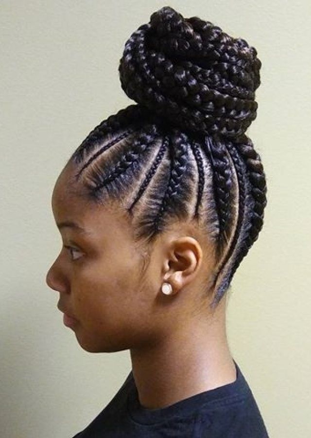 2024 Latest Braided Updo Hairstyles with Weave