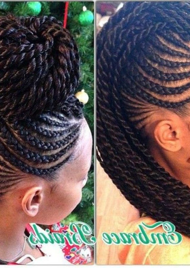 25 Inspirations Braids and Twists Fauxhawk Hairstyles