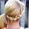 Blonde Braided And Twisted Ponytails (Photo 10 of 25)