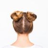 Messy Bun Hairstyles With Double Headband (Photo 22 of 25)