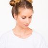 Messy Bun Hairstyles With Double Headband (Photo 19 of 25)