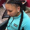 Two Cornrows Hairstyles (Photo 5 of 15)