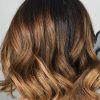 Wavy Lob Haircuts With Caramel Highlights (Photo 10 of 25)