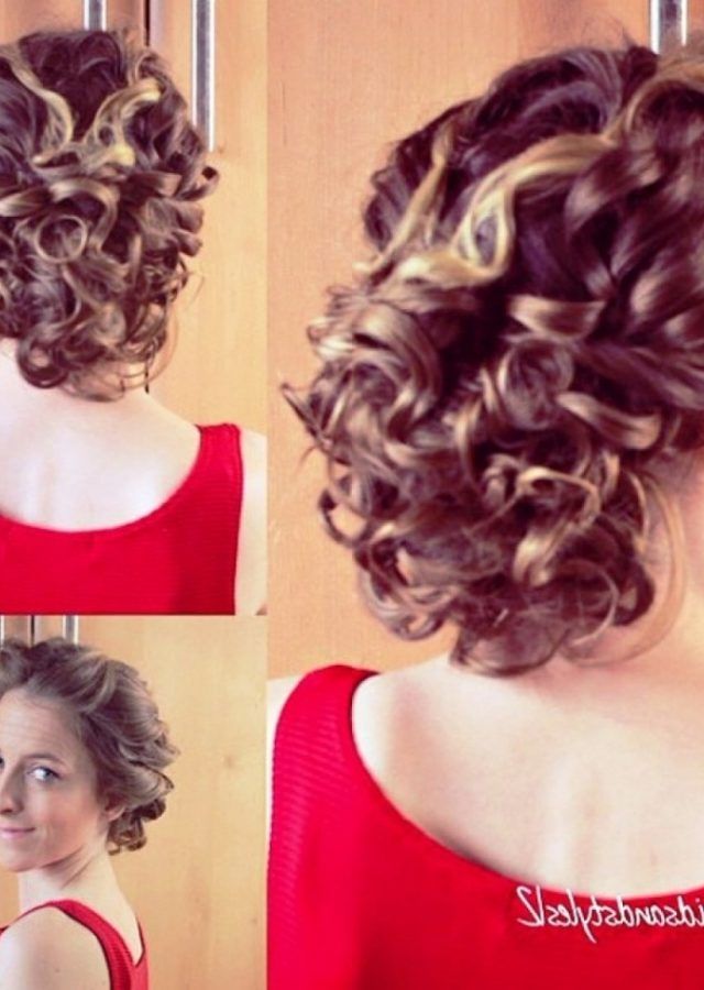 2024 Best of Updo Hairstyles for Short Curly Hair