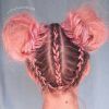 Braided Millennial-Pink Pony Hairstyles (Photo 3 of 25)