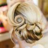 Retro Wedding Hair Updos With Small Bouffant (Photo 9 of 25)