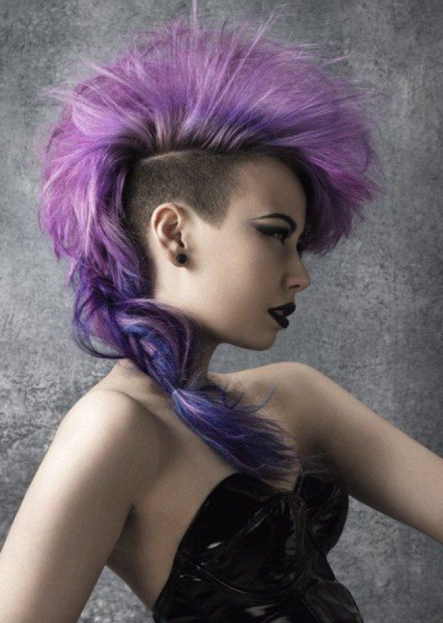 The 25 Best Collection of Extravagant Purple Mohawk Hairstyles