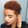 Tapered Brown Pixie Hairstyles With Ginger Curls (Photo 9 of 25)