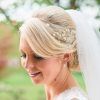 Bridal Chignon Hairstyles With Headband And Veil (Photo 9 of 25)