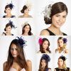 Wedding Guest Hairstyles For Medium Length Hair With Fascinator (Photo 2 of 15)