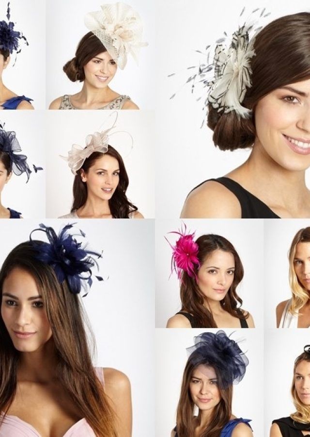 15 Ideas of Wedding Guest Hairstyles for Long Hair with Fascinator