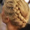 Updo With Forward Braided Bun (Photo 11 of 15)