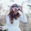 Bohemian Curls Bridal Hairstyles With Floral Clip (Photo 22 of 25)