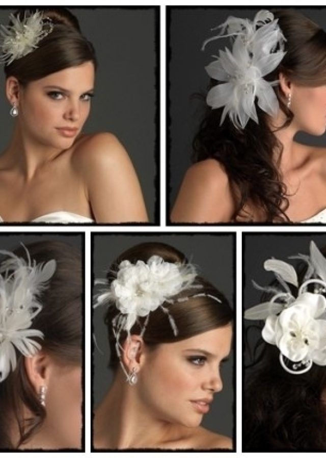 15 Ideas of Wedding Hairstyles for Long Hair with Fascinator