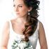 The Best Wedding Hairstyles for Long Hair and Strapless Dress