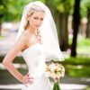 Half Up With Veil Wedding Hairstyles (Photo 5 of 15)
