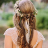 Bohemian Curls Bridal Hairstyles With Floral Clip (Photo 17 of 25)