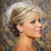 Wedding Hairstyles For Short Hair With Birdcage Veil (Photo 4 of 15)