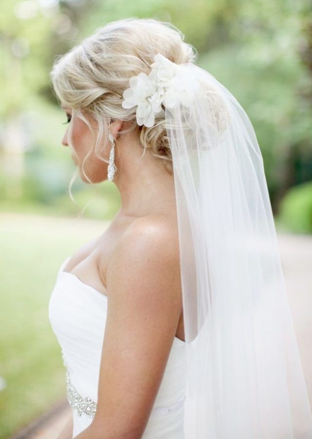 2024 Latest Wedding Hairstyles for Long Hair Up with Veil