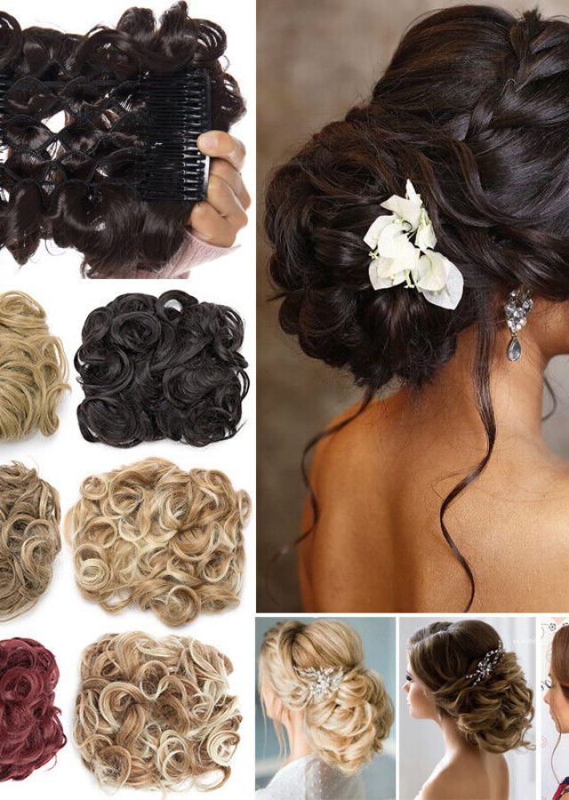 25 Inspirations Bun Updo with Accessories for Thick Hair