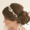 High Updos With Jeweled Headband For Brides (Photo 5 of 25)