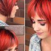Black Choppy Pixie Hairstyles With Red Bangs (Photo 8 of 25)