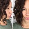 Lip-Length Tousled Brunette Bob Hairstyles (Photo 8 of 25)