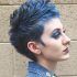 25 Photos Textured Blue Mohawk Hairstyles