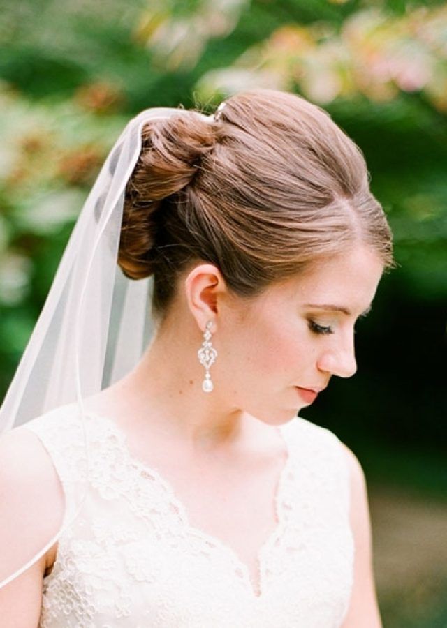 Top 15 of Wedding Updo Hairstyles with Veil