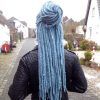 Blue And Gray Yarn Braid Hairstyles With Beads (Photo 22 of 25)